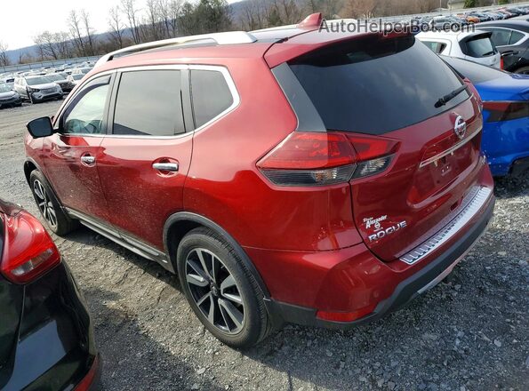 5N1AT2MV5KC784704 2019 NISSAN ROGUE Burgundy Tył lewy