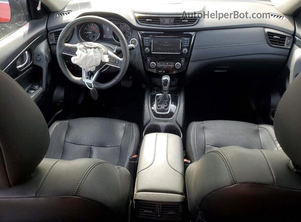 5N1AT2MV5KC784704 2019 NISSAN ROGUE Burgundy Widok deski rozdzielczej