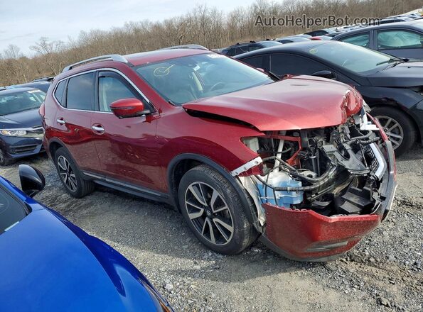 5N1AT2MV5KC784704 2019 NISSAN ROGUE Burgundy Przód prawy