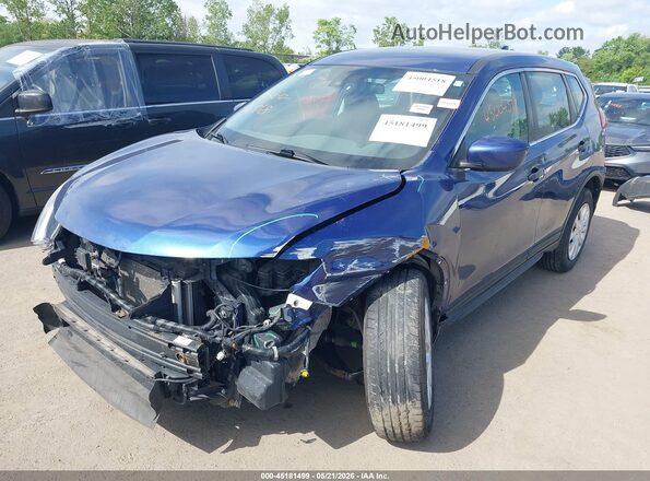 5N1AT2MV5LC780752 2020 NISSAN ROGUE Blue Передня ліва чверть