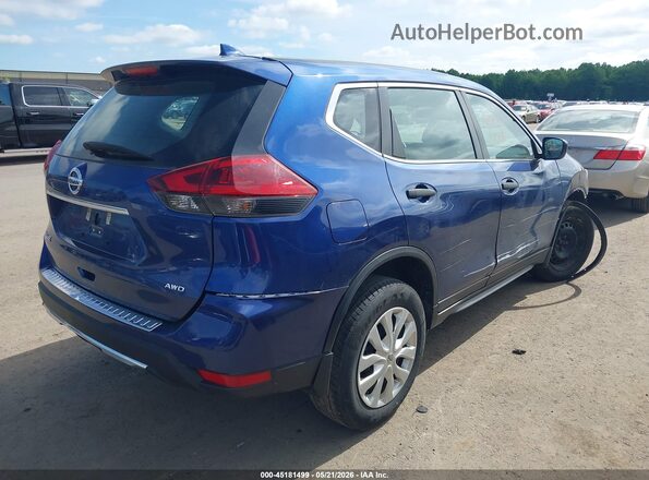 5N1AT2MV5LC780752 2020 NISSAN ROGUE Blue Задня права чверть