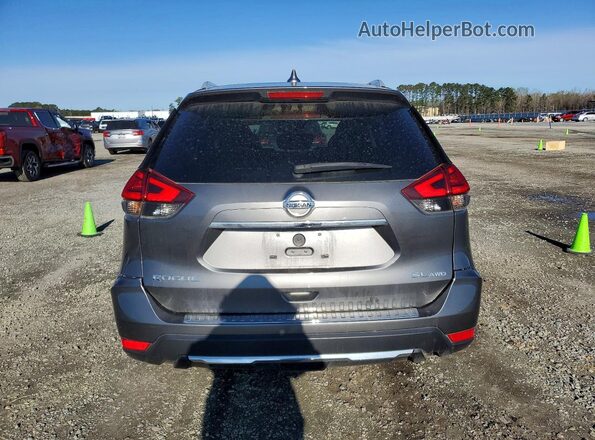 5N1AT2MV6HC740185 2017 NISSAN ROGUE Gray Rear view