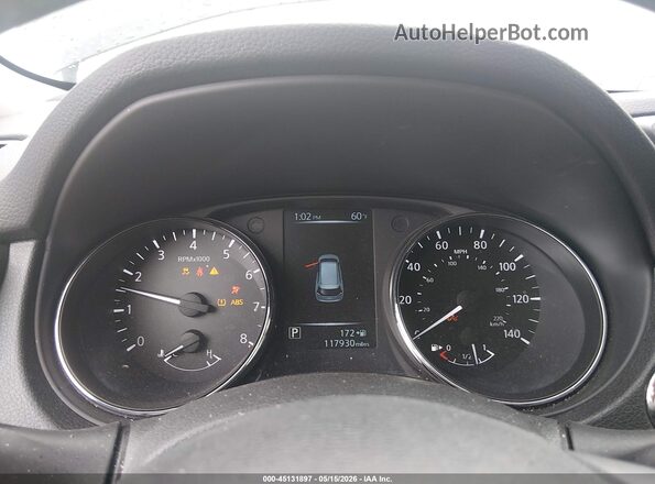 5N1AT2MV6HC756208 2017 NISSAN ROGUE Black უკანა სავარძლების ხედი