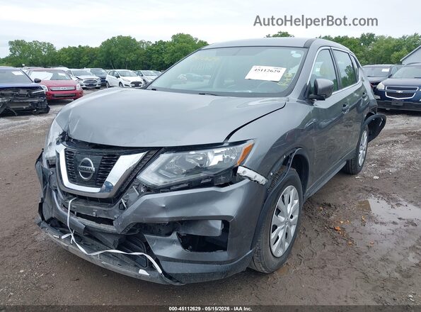 5N1AT2MV6HC884741 2017 NISSAN ROGUE Gray Առջևի ձախ երեք քառորդ տեսարան