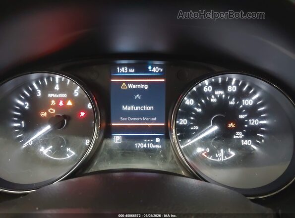 5N1AT2MV6LC793218 2020 NISSAN ROGUE Black Вид задніх сидінь