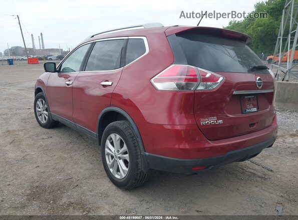 5N1AT2MV7GC859586 2016 NISSAN ROGUE Burgundy Trasero izquierdo