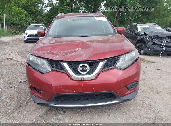 5N1AT2MV7GC859586 2016 NISSAN ROGUE Burgundy Vista del cuadro de instrumentos