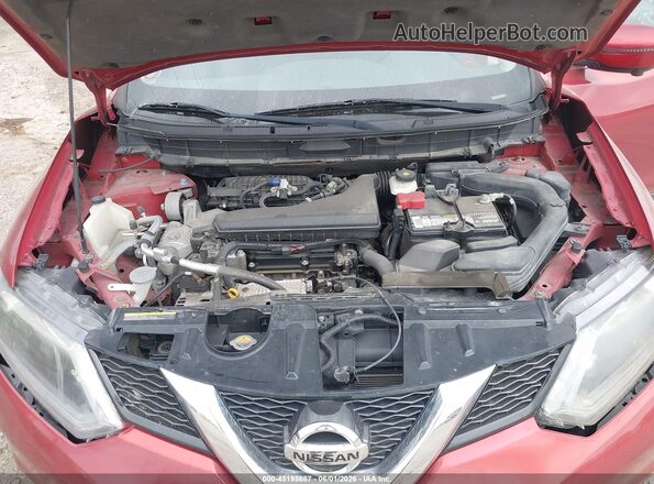 5N1AT2MV7GC859586 2016 NISSAN ROGUE Burgundy Vista trasera