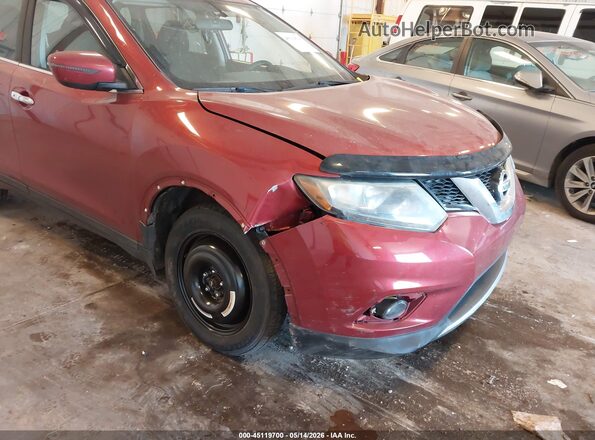 5N1AT2MV7GC891762 2016 NISSAN ROGUE Red Vista frontal