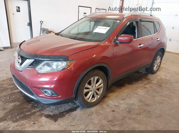5N1AT2MV7GC891762 2016 NISSAN ROGUE Red Vista tres cuartos delantera izquierda