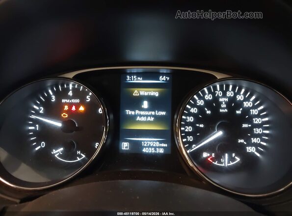 5N1AT2MV7GC891762 2016 NISSAN ROGUE Red Vista de los asientos traseros