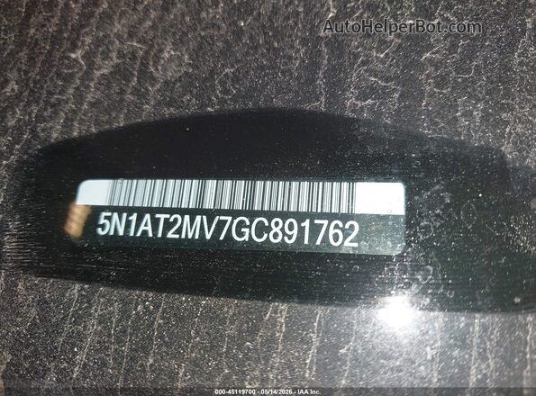 5N1AT2MV7GC891762 2016 NISSAN ROGUE Red Vista del compartimento del motor
