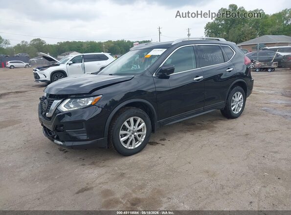 5N1AT2MV7JC742484 2018 NISSAN ROGUE Black წინა მარცხენა ხედი სამი მეოთხედიდან
