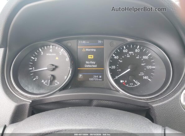 5N1AT2MV7JC742484 2018 NISSAN ROGUE Black უკანა სავარძლების ხედი