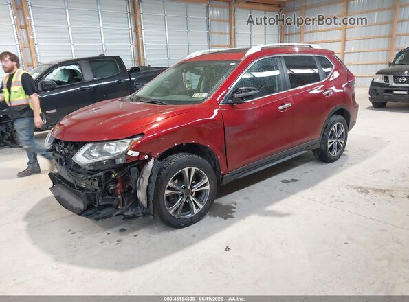5N1AT2MV7KC772280 2019 NISSAN ROGUE Burgundy 