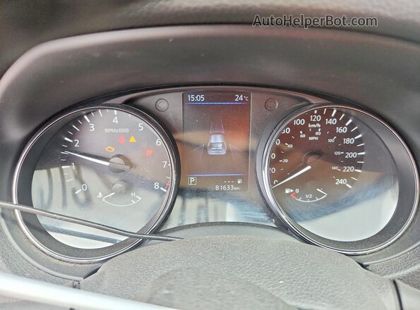 5N1AT2MV8KC825455 2019 NISSAN ROGUE Серый Вид щитка приборов
