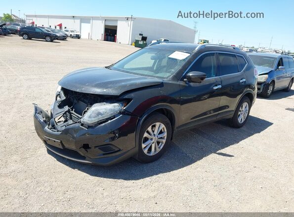 5N1AT2MV9GC837900 2016 NISSAN ROGUE Black Передня ліва чверть
