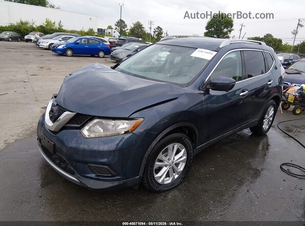 5N1AT2MV9GC854812 2016 NISSAN ROGUE Blue Front left