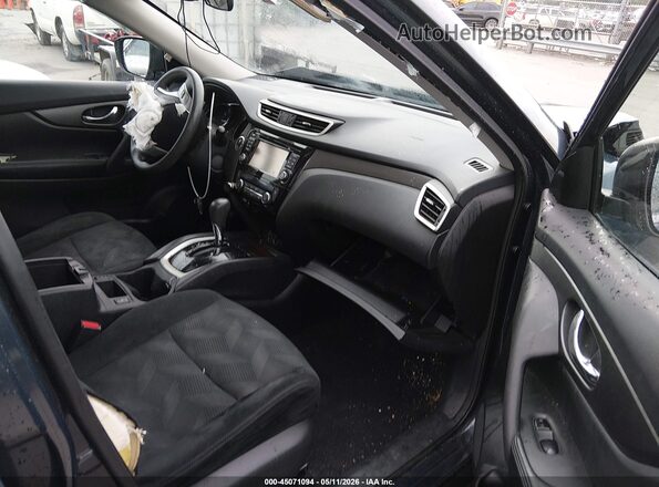5N1AT2MV9GC854812 2016 NISSAN ROGUE Blue Front interior view