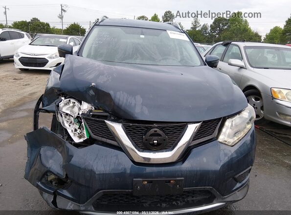 5N1AT2MV9GC854812 2016 NISSAN ROGUE Blue Instrument cluster view