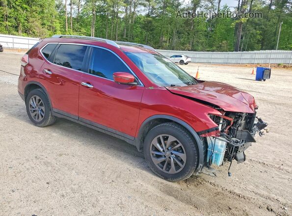 5N1AT2MV9GC873764 2016 NISSAN ROGUE Burgundy წინა მარჯვენა
