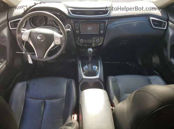 5N1AT2MV9GC873764 2016 NISSAN ROGUE Burgundy წინა პანელის ხედი