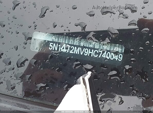 5N1AT2MV9HC740049 2017 NISSAN ROGUE Оранжевый Вид подкапотного пространства