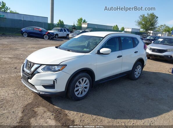 5N1AT2MV9JC791542 2018 NISSAN ROGUE Белый Передняя левая четверть