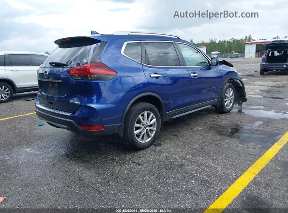 5N1AT2MV9KC717409 2019 NISSAN ROGUE Blue Trasero derecho
