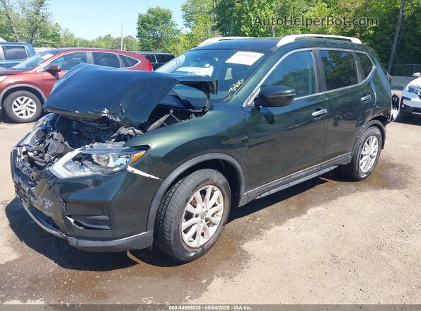5N1AT2MV9KC746313 2019 NISSAN ROGUE Зеленый Передняя левая четверть