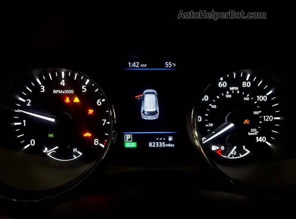 5N1AT2MV9KC772457 2019 NISSAN ROGUE White Instrument cluster view