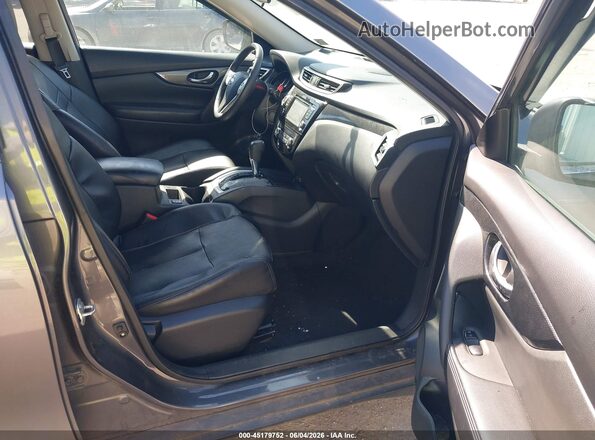 5N1AT2MVXGC923166 2016 NISSAN ROGUE Gray წინა სალონის ხედი