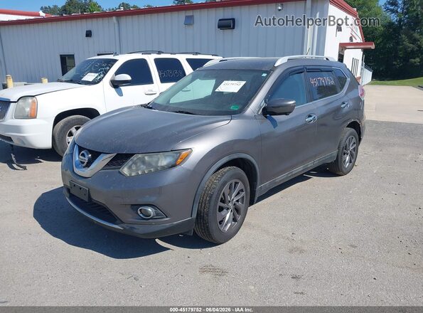 5N1AT2MVXGC923166 2016 NISSAN ROGUE Gray წინა მარცხენა ხედი სამი მეოთხედიდან