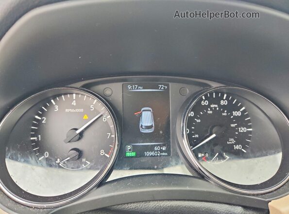 5N1AT2MVXHC799983 2017 NISSAN ROGUE White Instrument cluster view