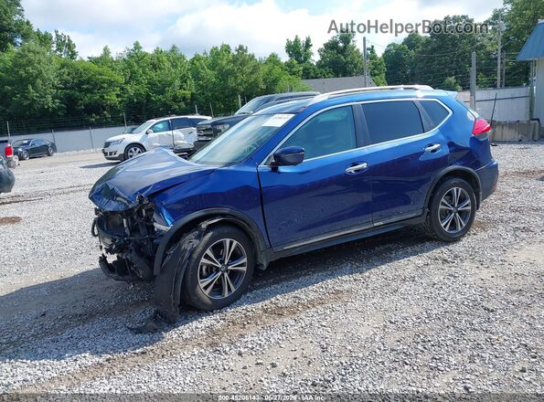 5N1AT2MVXHC834182 2017 NISSAN ROGUE Blue წინა მარცხენა ხედი სამი მეოთხედიდან