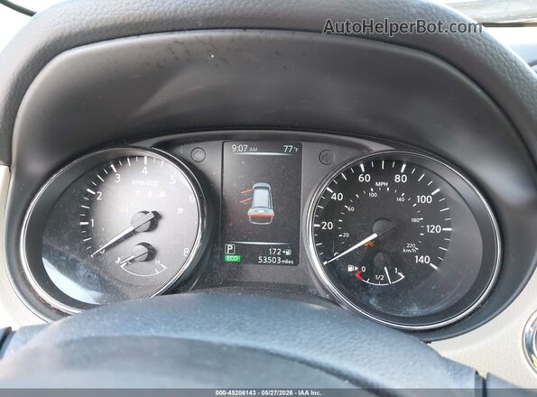 5N1AT2MVXHC834182 2017 NISSAN ROGUE Blue უკანა სავარძლების ხედი