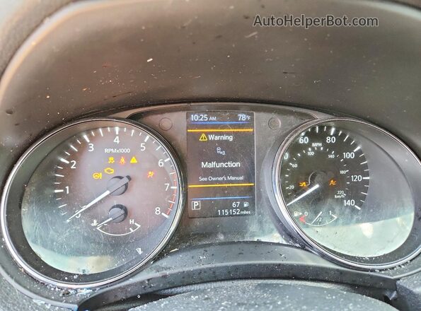 5N1AT2MVXLC755264 2020 NISSAN ROGUE Silver Սարքավորումների վահանակի տեսք