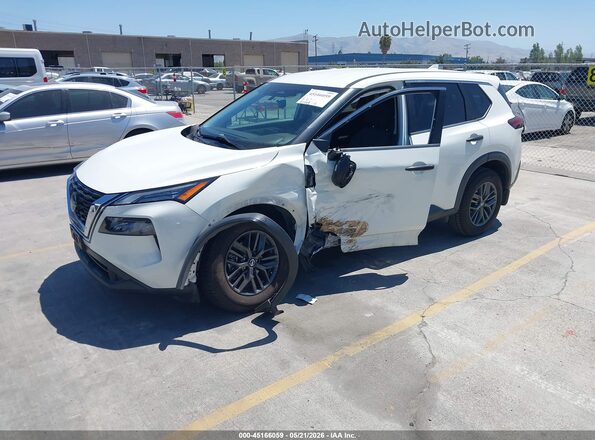 5N1AT3AA3MC748570 2021 NISSAN ROGUE White Առջևի ձախ երեք քառորդ տեսարան