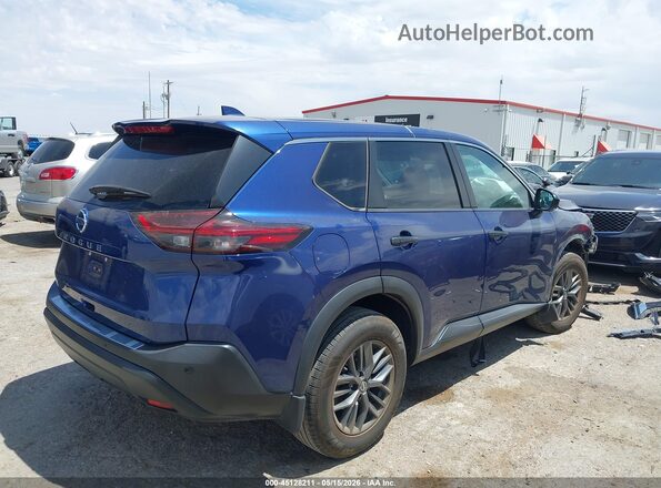 5N1AT3AA9MC683417 2021 NISSAN ROGUE Navy Задня права чверть