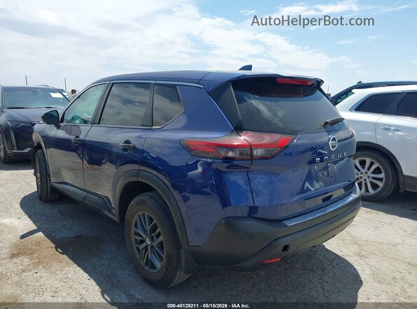 5N1AT3AA9MC683417 2021 NISSAN ROGUE Navy Задня ліва чверть
