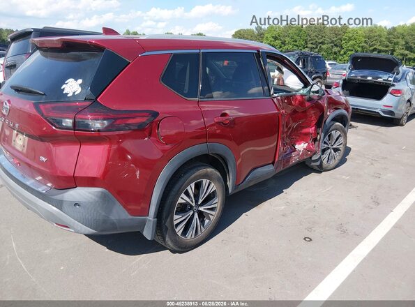 5N1AT3BA0MC724550 2021 NISSAN ROGUE Red Tył prawy