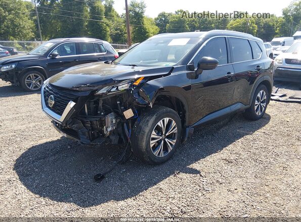 5N1AT3BA1MC699111 2021 NISSAN ROGUE Black წინა მარცხენა ხედი სამი მეოთხედიდან