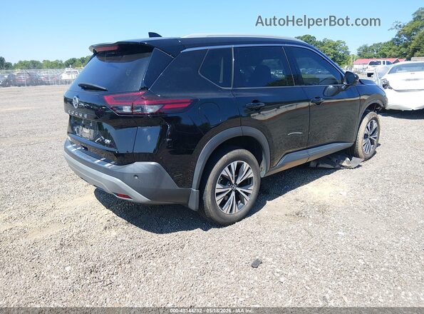 5N1AT3BA1MC699111 2021 NISSAN ROGUE Black უკანა მარჯვენა