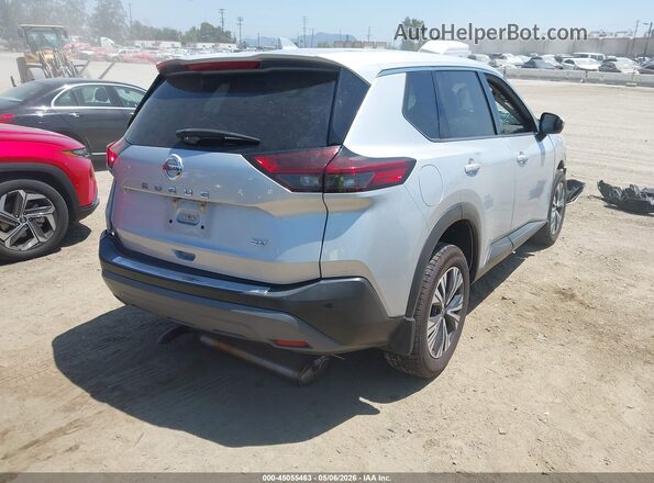 5N1AT3BA1MC819988 2021 NISSAN ROGUE Silver Задня права чверть