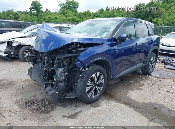 5N1AT3BA1MC833020 2021 NISSAN ROGUE Blue Vista tres cuartos delantera izquierda