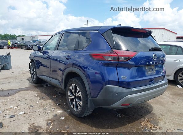5N1AT3BA1MC833020 2021 NISSAN ROGUE Blue Trasero izquierdo