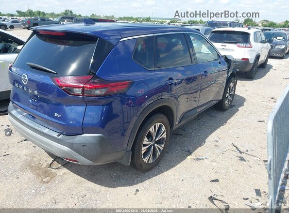 5N1AT3BA2MC725022 2021 NISSAN ROGUE Dark Blue Tył prawy