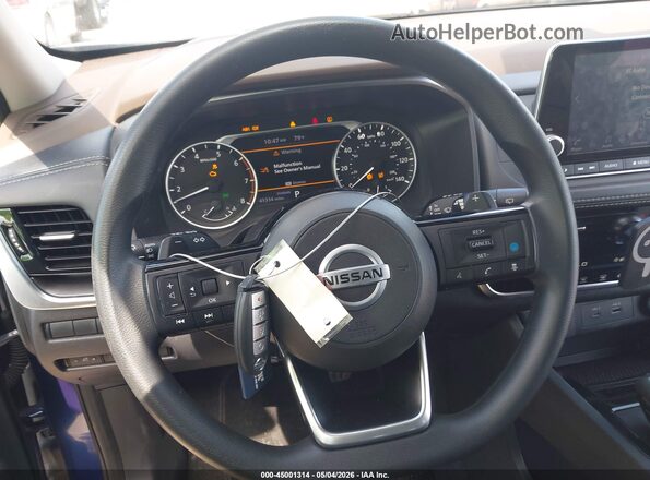 5N1AT3BA2MC725022 2021 NISSAN ROGUE Dark Blue Widok deski rozdzielczej