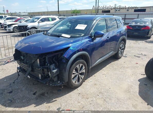 5N1AT3BA2MC725022 2021 NISSAN ROGUE Dark Blue Przód lewy