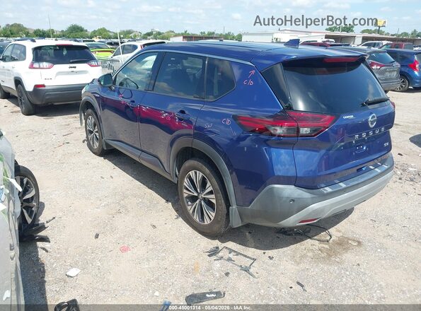 5N1AT3BA2MC725022 2021 NISSAN ROGUE Dark Blue Tył lewy